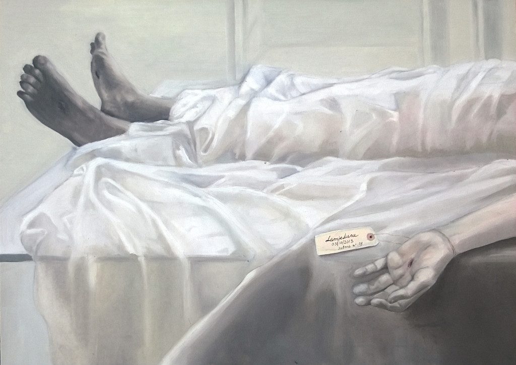 "Deposition" 2014, oil on canvas cm. 70x50