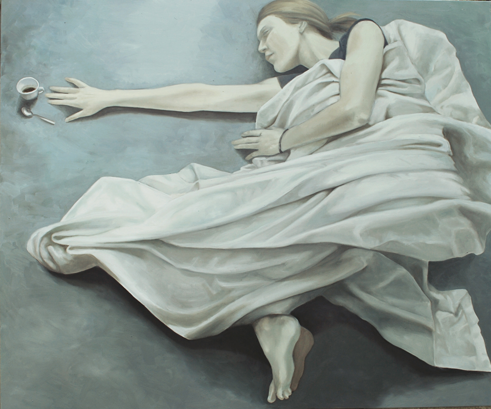 "Svegliati" 2014, olio su tela cm. 130x110