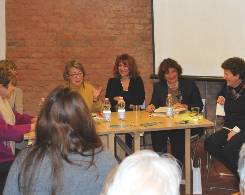 Con Gianna Martinengo, Marilena Adamo e Arianna Censi, 2014